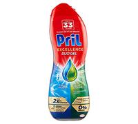 Pril Excellence Duo Gel Lave-vaisselle Scies Grasso, Nettoyant Gel avec Dégraisseur Actif, Lot de 33 Lavages, 600 ml