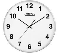 Prim Horloge Murale en métal au Design épuré, silencieuse, ne dérange Pas, Belle décoration comme Horloge de Cuisine ou Horloge Murale pour Le Salon