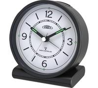 PRIM Réveil avec Radio programmée. Amplification de l'alarme, Alarme répétée, lumière, Quartz - Fonctionnement en Douceur, 1 Pile AA, 102 x 110 x 53 mm, Plastique.