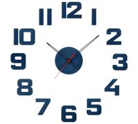 Prim Veneer Colorino Horloge Mural DIY en Bois, fabriquée en UE, Grande Taille XXL, Chiffres en Bois 3D, Décoration Murale pour Cuisine et Chambre