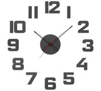 PRIM Veneer Colorino Horloge murale DIY en bois, fabriquée en UE, 600-1000 mm, chiffres 3D, grande taille XXL, cuisine, chambre