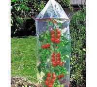Prima Flora 610001 Lot de 3 Housses pour tomates avec Anneaux Transparent 1,3 x 0,65 m