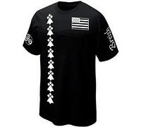 PRIMA ITALIA T-Shirt Breizh Bretagne - BZH Drapeau - TRISKELL - Celtic (M)