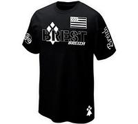 PRIMA ITALIA T-Shirt Brest FINISTERE Celtic Breizh Bretagne BZH Drapeau - TRISKELL (L)