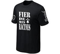PRIMA ITALIA T-Shirt Fier DE Mes Racines Breizh Bretagne - TRISKELL - Celtic (XL)