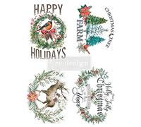 Prima Marketing Holly Jolly Xmas 24"x35" Transfer, 24x35