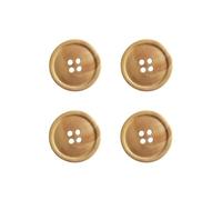 Prima Mercerie | Boutons en bois à coudre |4 Bouton 22mm| Made in France