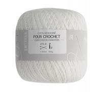 Prima Mercerie |Fil crochet |coton à crocheter |pelote 560 m - Blanc