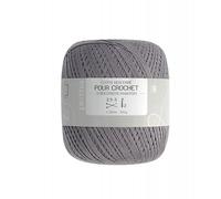 Prima Mercerie |Fil crochet |coton à crocheter |pelote 560 m (gris)
