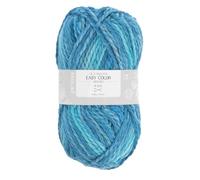 Prima Mercerie - Fils à tricoter- Pelote 100g bleu turquoise multicolore - effet chiné - turquoise