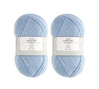 Prima Mercerie | Pelote de laine | pelote pour layette bébé | 100% acrylique | lot de 2 pelotes - bleu