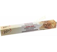 PRIMA PACK Papier sulfurisé 20 m x 38 cm en rouleau, antiadhésif