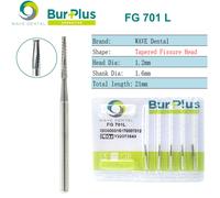 Prima Wave-Fraises Dentaires En Carbure,Fissure Conique,Fraises Dentaires,Dentiste De Clinique De Laboratoire,Perceuse Dentaire Fg 701,Paquet De 5 Pi?Ces - Type Fg701l