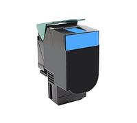 PRIMA4 - Cyan Toner Compatible avec Imprimantes Lexmark C2325, C2325dw, C2425, C2425dw, C2535, C2640-2.3k Pages