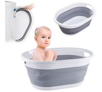Primabobo Baignoire pliable pour bébé - Grand bol pliable - Bac de lavage en plastique peu encombrant (LB_14)
