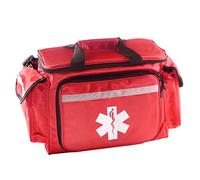 Primacare KB-1088 EMT Sac à bandoulière vide de luxe pour premiers secours avec 4 grands compartiments pour fournitures médicales d'urgence