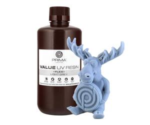 PrimaCreator Value Flex UV Resin - 1000 ml - Gris clair