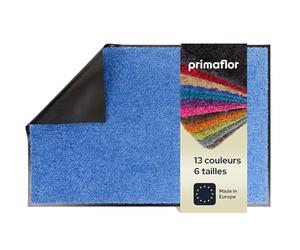 Primaflor Clean 90x120cm Bleu Paillasson Intérieur Anti-Salissures, Tapis d’Entrée Absorbant et Antidérapant, pour Couloir et Entrée, Dos Vinyle, Bordures Caoutchouc, 9 mm, Plusieurs Tailles