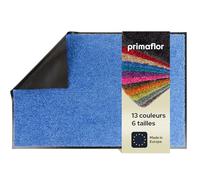 Primaflor Clean 90x150cm Bleu Paillasson Intérieur Anti-Salissures, Tapis d’Entrée Absorbant et Antidérapant, pour Couloir et Entrée, Dos Vinyle, Bordures Caoutchouc, 9 mm, Plusieurs Tailles
