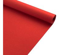 Primaflor Dublin Tapis d'événement au mètre, rouge, 1 x 2 m, plusieurs couleurs, difficilement inflammable, tapis d'exposition B1, tapis de couloir