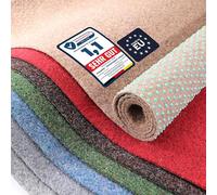 Primaflor Tapis de Gazon Green 133x1000 cm Beige Gazon Artificiel extérieur 8 mm Doux & perméable, résistant UV/intempéries, Surface Plane, Dos à Picots - pour Balcon/terrasse