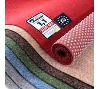 Primaflor Tapis de Gazon Green 133x150 cm Rouge Gazon Artificiel extérieur 8 mm Doux & perméable, résistant UV/intempéries, Surface Plane, Dos à Picots - pour Balcon/terrasse