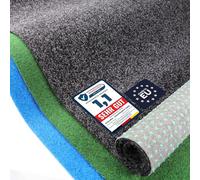 Primaflor Tapis de Gazon Park 200x250 cm Anthracite Gazon Artificiel extérieur pour Balcon & terrasse, perméable à l’Eau, résistant UV/intempéries, Doux, Surface Plane, Dos à Picots, 8 mm