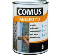 Primaire antirouille en phase aqueuse - 0,75 litre - Ancorit'o blanc COMUS
