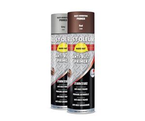 Primaire antirouille Hard Hat® brun rouge 500ml - RUST-OLEUM - 2169
