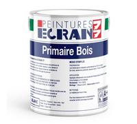 Peinture sous couche pour bois neufs ou anciens, intérieur et extérieur, blanc, PRIMAIRE BOIS 1 litre Blanc