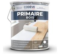 Primaire Bois - Codeve Bois/RAL 9005 - Noir foncé - 5L - Intérieur/extérieur - Pour Renforcer L'adhérence Sur Votre Bois Avant Une Finition.