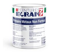 Primaire métaux non ferreux, peinture sous-couche aluminium, zinc, cuivre, métaux galvanisés 1 litre Blanc