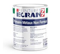 Primaire métaux non ferreux, peinture sous-couche aluminium, zinc, cuivre, métaux galvanisés, intérieur, extérieur ECRAN 77 1 litre