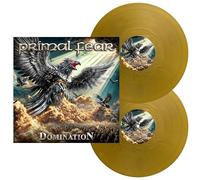 PRIMAL FEAR - DOMINATION 2LP GOLD OPAQUE VINYL - Vinyl Record DLP - E1111z