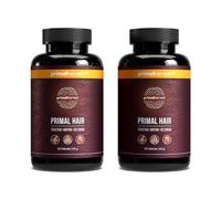 Primal Harvest Hair Complex - Complément pour la vitalité des cheveux, riche en kératine, biotine, zinc, sélénium et vitamines B, pour hommes et femmes (60 Count (2 Pack), Sans saveur)