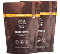 Primal Harvest Primal Protein - Protéine végétalienne aux haricots fava, pois chiches et riz, 20 g de protéines par portion, délicieux goût chocolat (2 Bags (15 Servings), Chocolat)