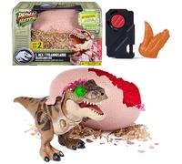 Primal Hatch Jurassic World - Eclosion Dinosaure Œuf T-Rex Interactif | Plus de 100 effets sonores et réactions, jouet interactif, expérience de câlinage