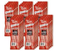 Primal Spirit, Vegan Meatless Jerky Strips - High Energy, High Protein, Non-GMO, 93% Fat-Free Snacks, Vegan Jerky - 28g, Pack of 24 Hot & Spicy Flavour