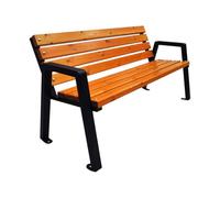 Primario Grande Banc de Jardin en Bois Résistant aux Intempéries 175cm - Banc en Bois Extérieur Moderno Revêtu par Poudre - Banc de Parc en Épicéa Scandinave - Planches Polies (Pinia)