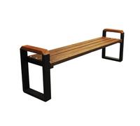 Primario Grande Banc Exterieur de Jardin Résistant aux Intempéries - Banc Bois D’épicéa Scandinave Poncé & Métal Peint par Poudrage - Banquette Capacitéde 350kg (PosenerII-BO Noyer 150 cm,CE)