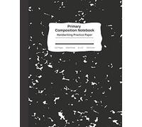 Primary Composition Notebook Handwriting Practice Paper: Black Marble Composition Book Wide Ruled Improves Handwriting For Kids Visual Handwriting ... Tablet Full Page Marbled (Helps Handwriting)