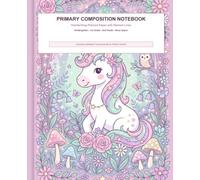 Primary Composition Notebook: Handwriting Practice Paper with Dashed Lines for Girls | Primary Ruled Notebook for Kindergarten, 1st & 2nd Grade with Alphabet Tracing Guide & Story Space
