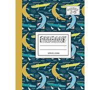 Primary Composition Notebook & Journal: Grades K-2: 100 Page Creative Writing Tablet For Kindergarten, First & Second Grade To Learn To Draw & Write: Cute Floating Crocodile Cover 206