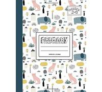 Primary Composition Notebook & Journal: Grades K-2: 100 Page Creative Writing Tablet For Kindergarten, First & Second Grade To Learn To Draw & Write: Cat, Elephant & Plant Cover 200