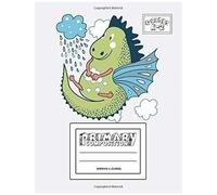 Primary Composition Notebook & Journal: Grades K-2: 100 Page Creative Writing Tablet For Kindergarten, First & Second Grade To Learn To Draw & Write: Happy Dragon & Rain Cover 356