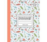 Primary Composition Notebook & Journal: Grades K-2: 100 Page Creative Writing Tablet For Kindergarten, First & Second Grade To Learn To Draw & Write: Cute Keys & Leaves Cover 339