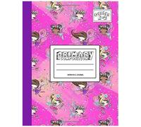 Primary Composition Notebook & Journal: Grades K-2: 100 Page Creative Writing Tablet For Kindergarten, First & Second Grade To Learn To Draw & Write: Pink Magic Fairy Cover 236