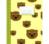 Primary Composition Notebook K-2: Learn With Luna. Draw And Write Journal 7.5x9.25 Inches. Cute Teddy Bear Faces Design. Fun Learning For Boys And Girls