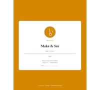 Primary Composition Notebook K-2: Make and See: Art Journal Draw Page and Artist Statement | First Rule Art Notebook
