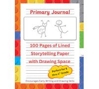 Primary Journal for Kindergarten and 1st Grade: Features 100 Pages of Dotted Midline Writing Paper with Drawing Area, 8.5x11"
